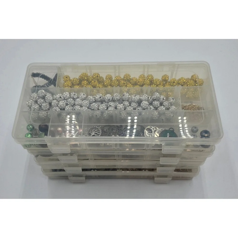 Jewelry Making Supply Lot of 900pc Beads Charms Findings Tree of Life Rhinestone